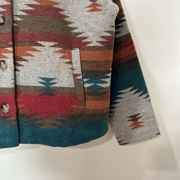 BLUE B COLLECTION WOMEN AZTEC PRINT   BOTTON UP JACKET Sz MD - Picture 4 of 11